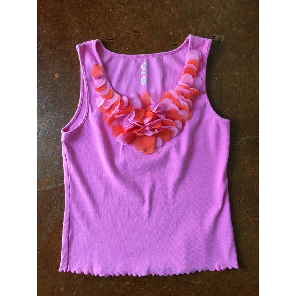 Ruby Road Pink Tank Top with Ruffle - Picture 5 of 5